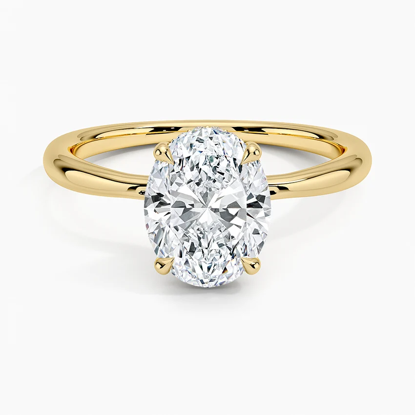 Hidden Halo Engagement Rings
