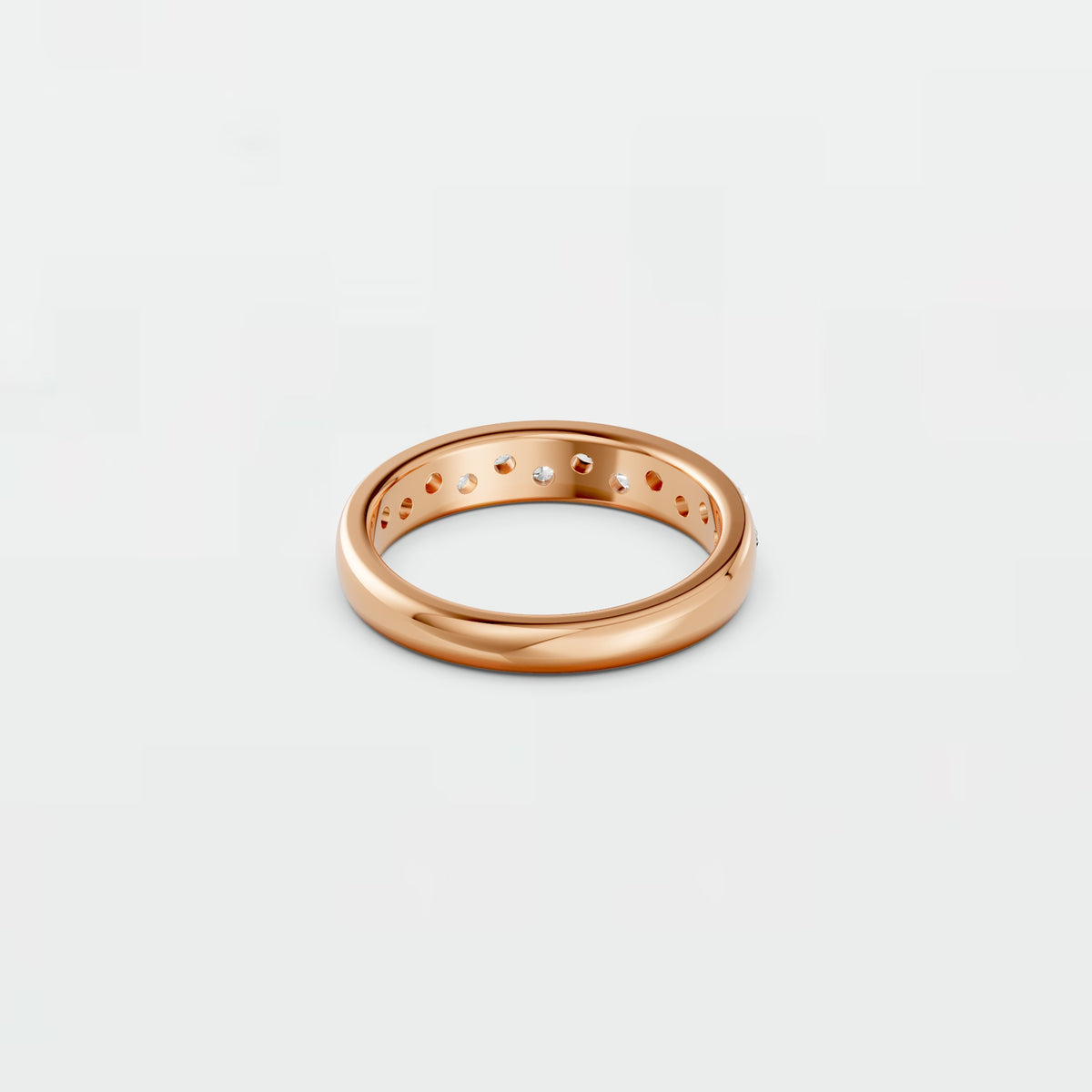 Twelve Round Lab Grown Diamond Stackable Wedding Band