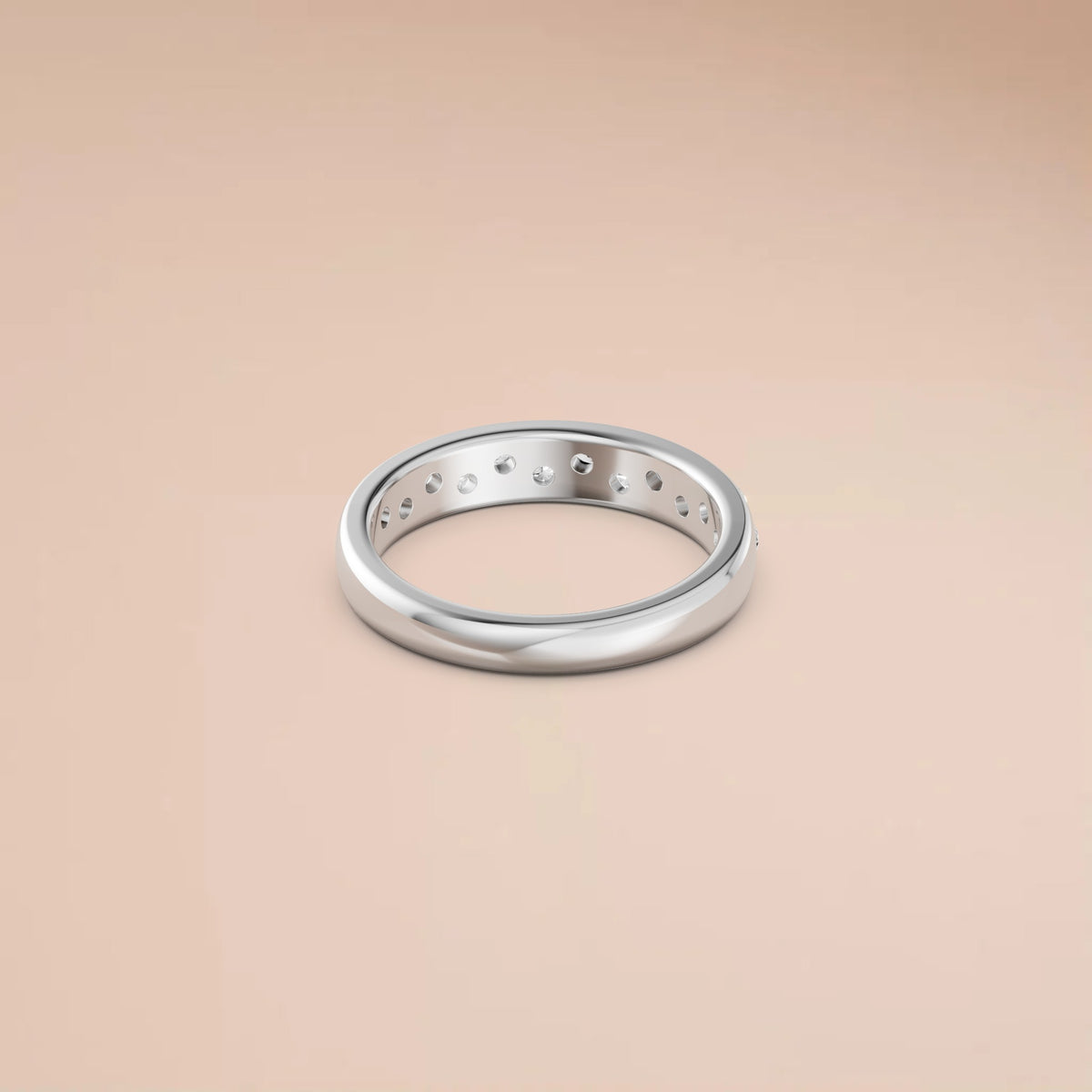 Twelve Round Lab Grown Diamond Stackable Wedding Band