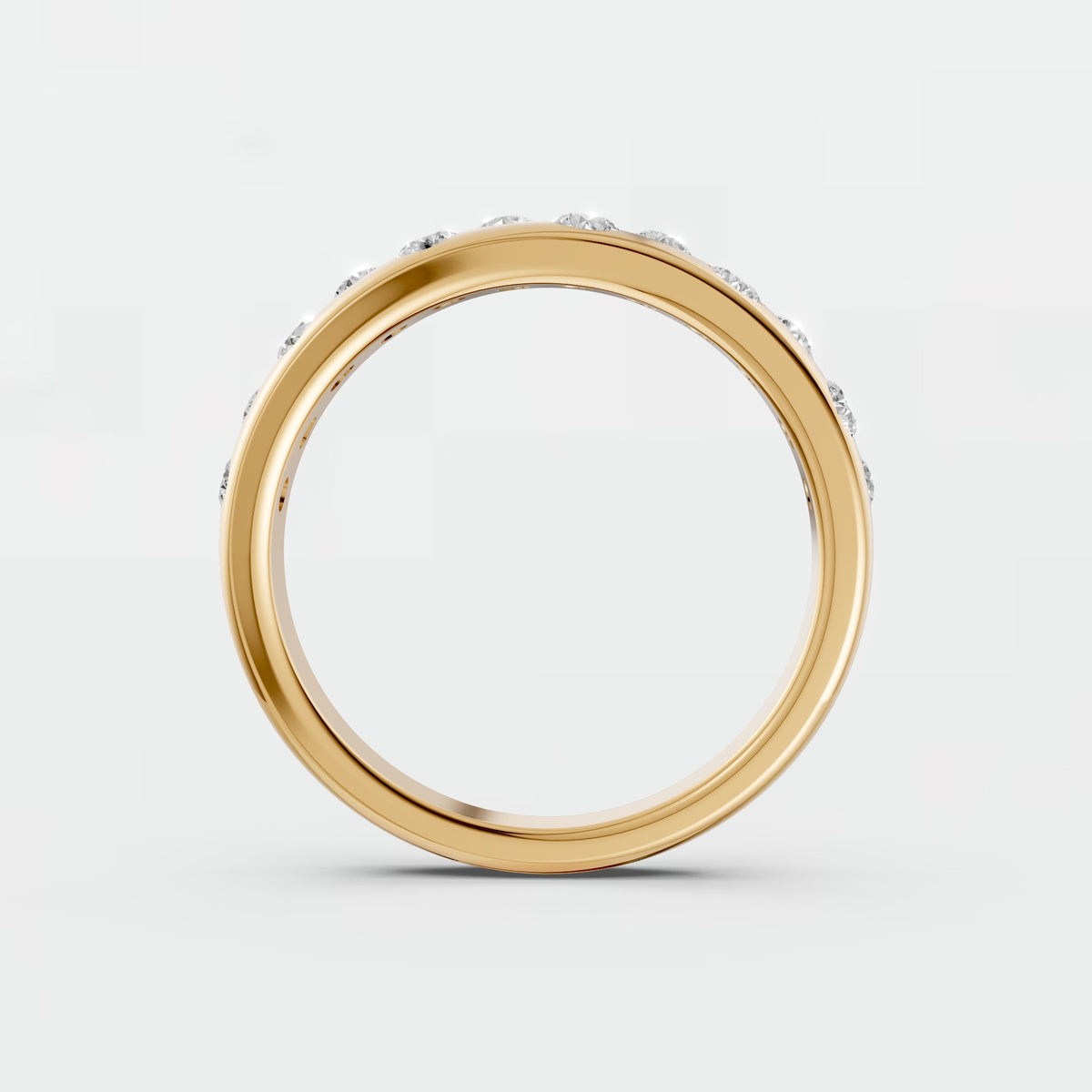 Twelve Round Lab Grown Diamond Stackable Wedding Band