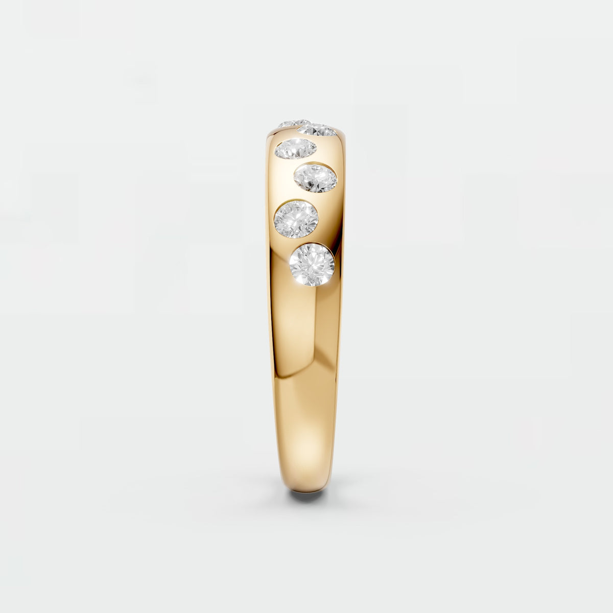 Twelve Round Lab Grown Diamond Stackable Wedding Band
