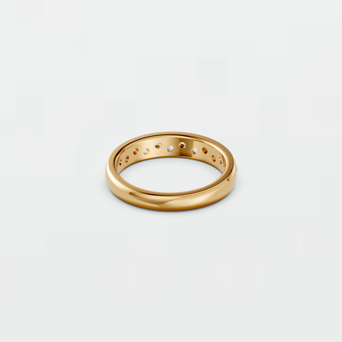 Twelve Round Lab Grown Diamond Stackable Wedding Band