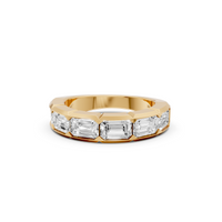Aurelia Six Stone Emerald Cut Diamond Band