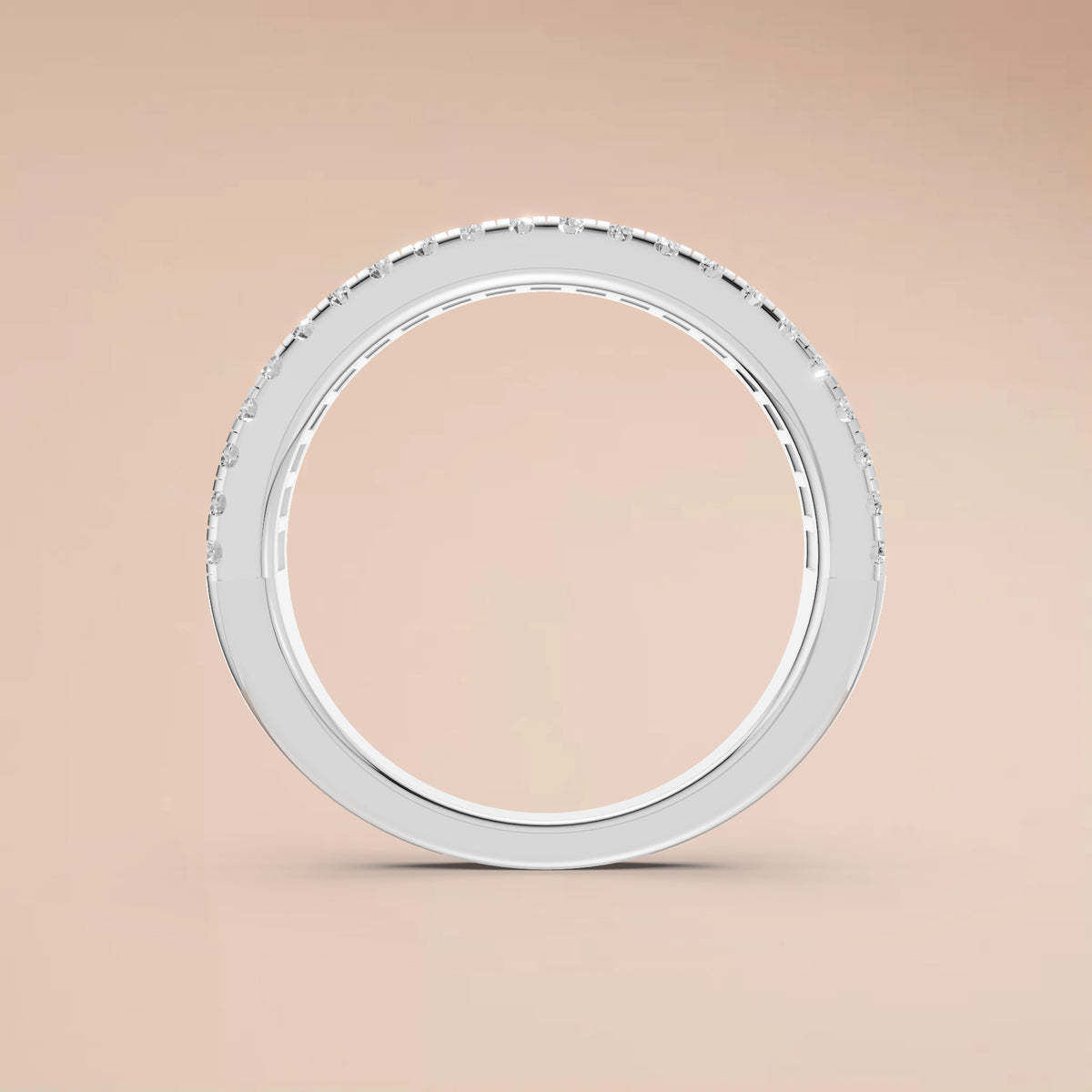 Sienna Princess & Round Diamond Triple Row Eternity Band