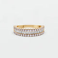 Sienna Princess & Round Diamond Triple Row Eternity Band