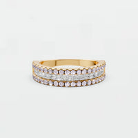 Sienna Princess & Round Diamond Triple Row Eternity Band