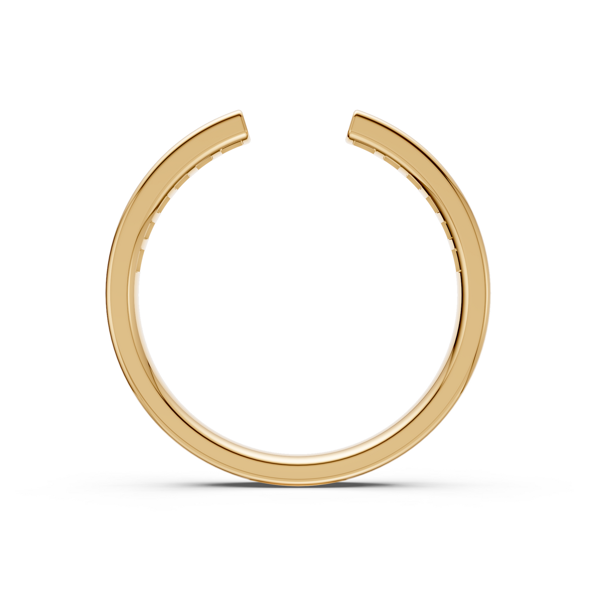 Aria Open Cuff Princess Cut Diamond Band