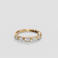 Mixed Shape Diamond Stackable Band Ring in Gold