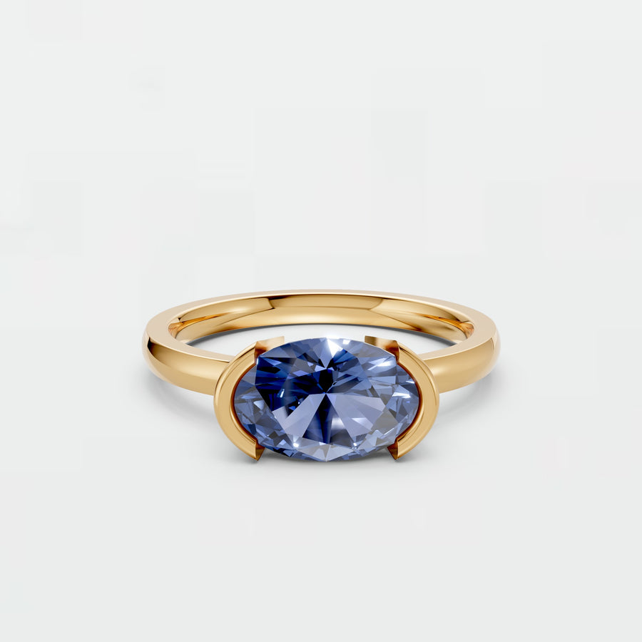 Aurelia Oval Lab Grown Diamond Solitaire Ring