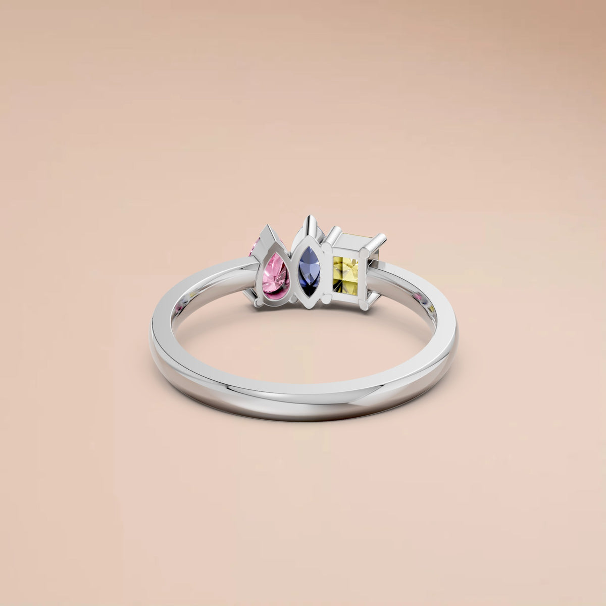 Amara Three Stone Multi Shape Diamond Ring