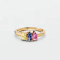 Amara Three Stone Multi Shape Diamond Ring