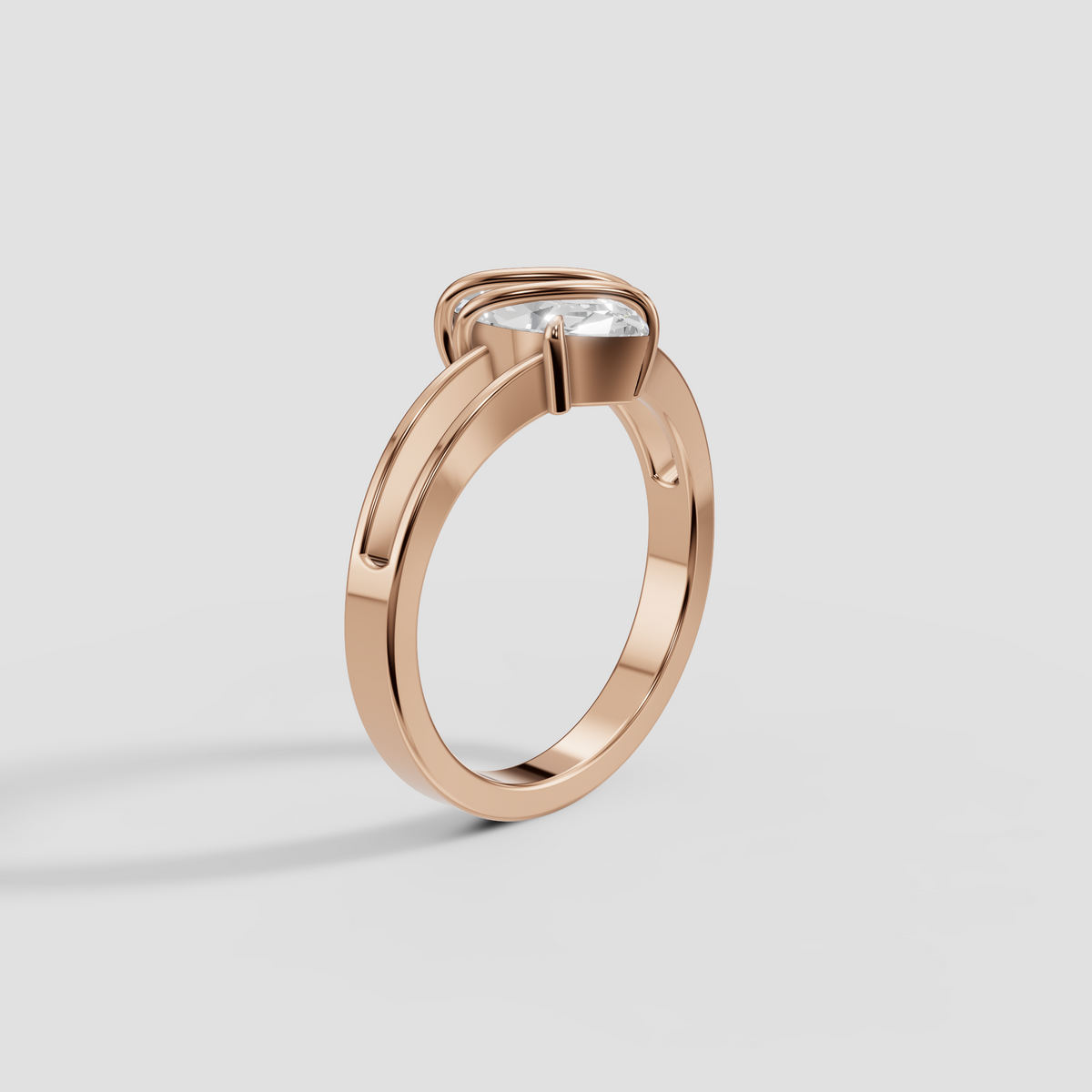 Elara Marquise Cut Diamond Solitaire Engagement Ring
