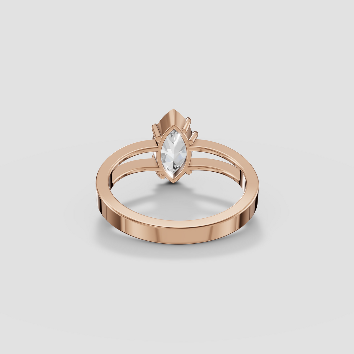 Elara Marquise Cut Diamond Solitaire Engagement Ring