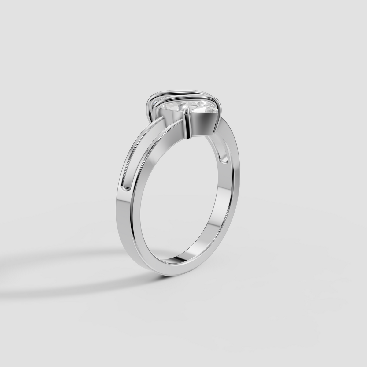 Elara Marquise Cut Diamond Solitaire Engagement Ring