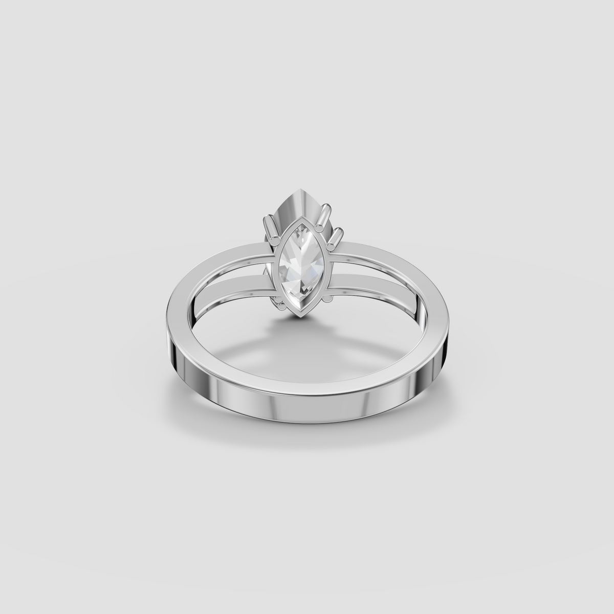 Elara Marquise Cut Diamond Solitaire Engagement Ring