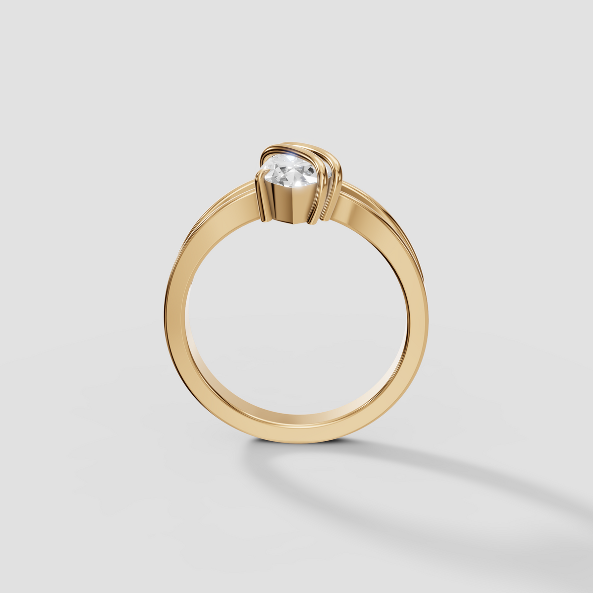 Elara Marquise Cut Diamond Solitaire Engagement Ring