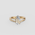 Elara Marquise Cut Diamond Solitaire Engagement Ring