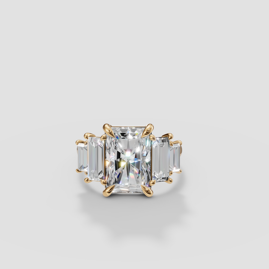 Radiant Cut  Five-Stone Diamond Engagement Ring