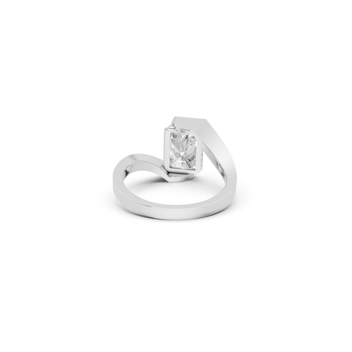 3 CT Elara Radiant Cut IGI Certified Diamond Engagement Ring in Gold