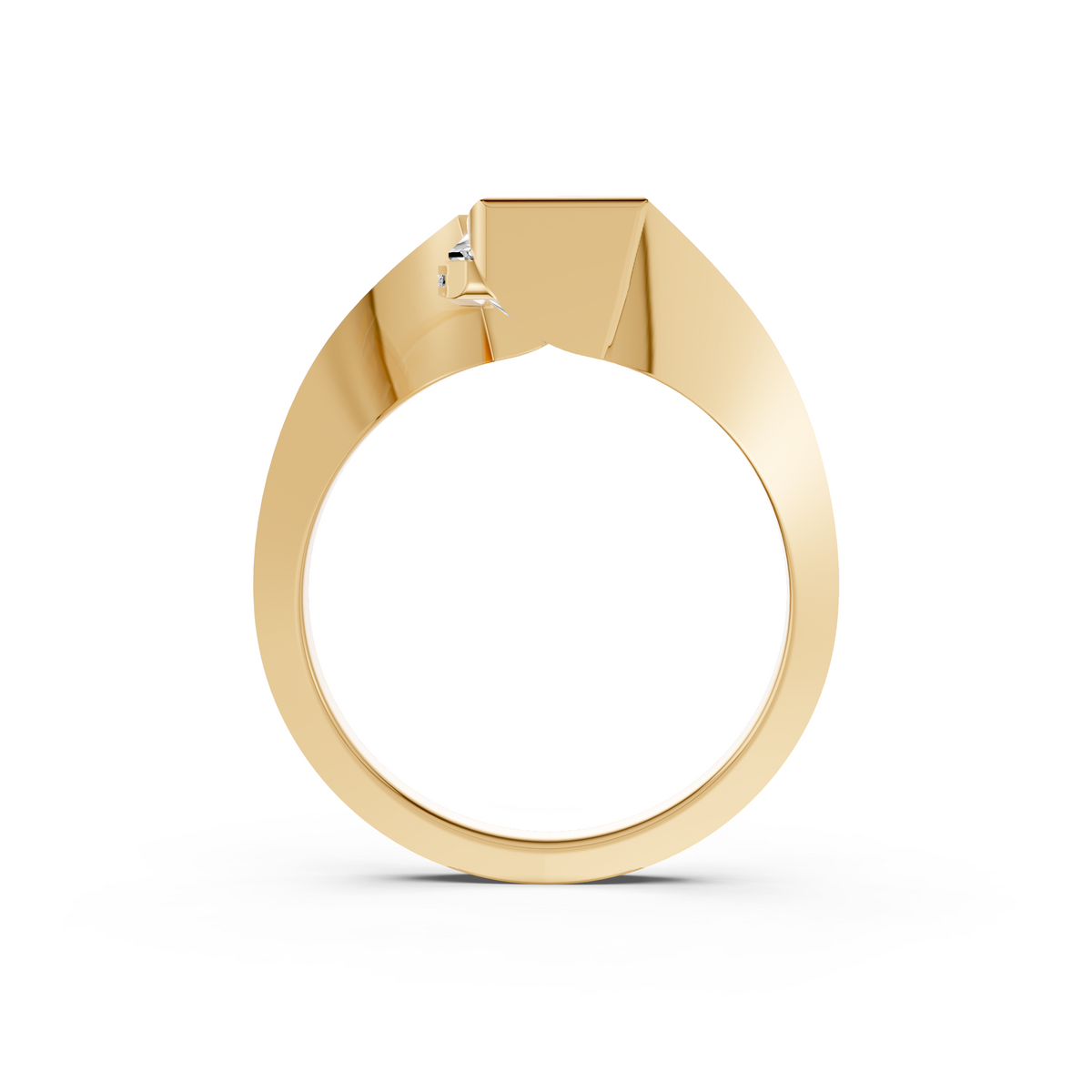 3 CT Elara Radiant Cut IGI Certified Diamond Engagement Ring in Gold