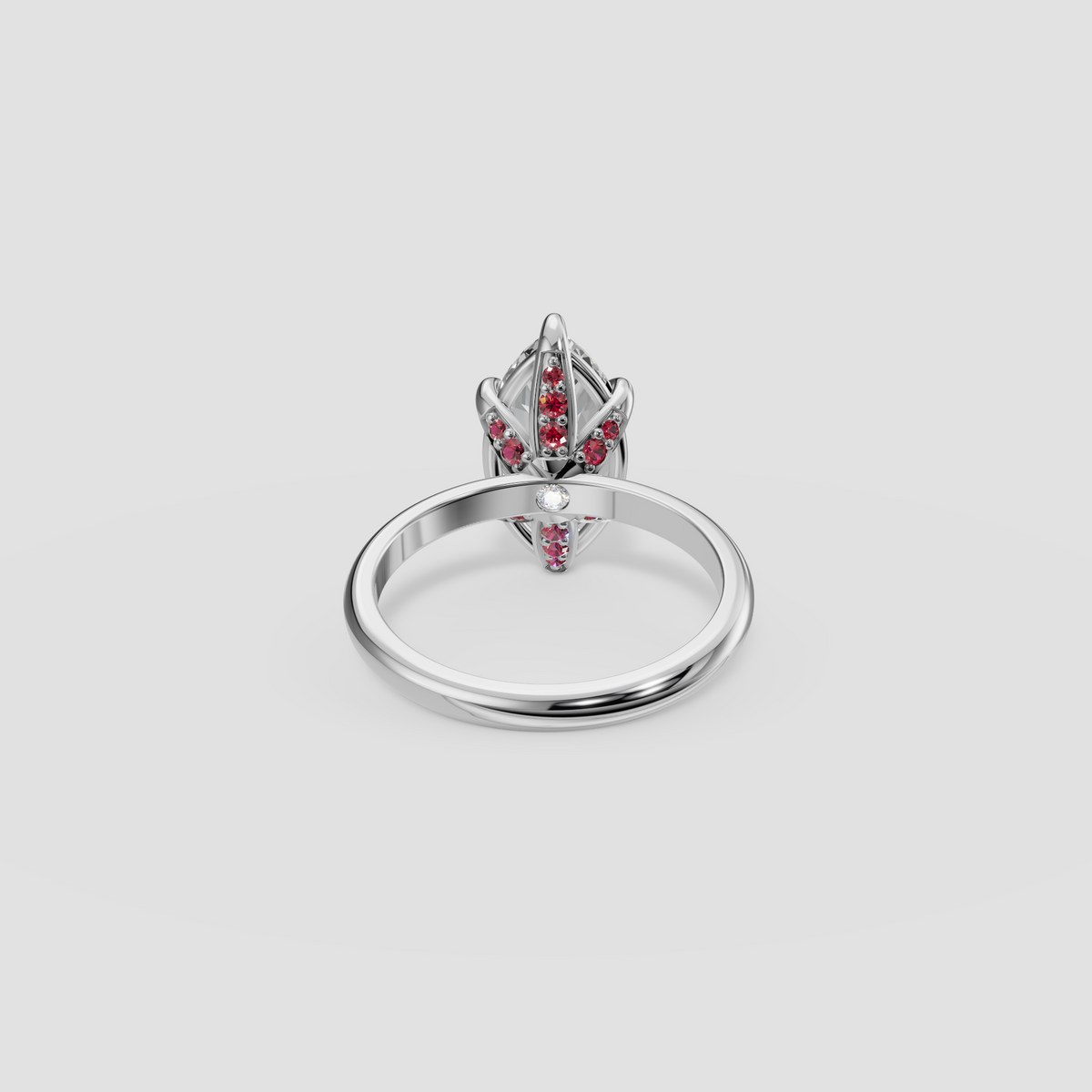 Marquise Cut Diamond Engagement Ring in 14K Gold