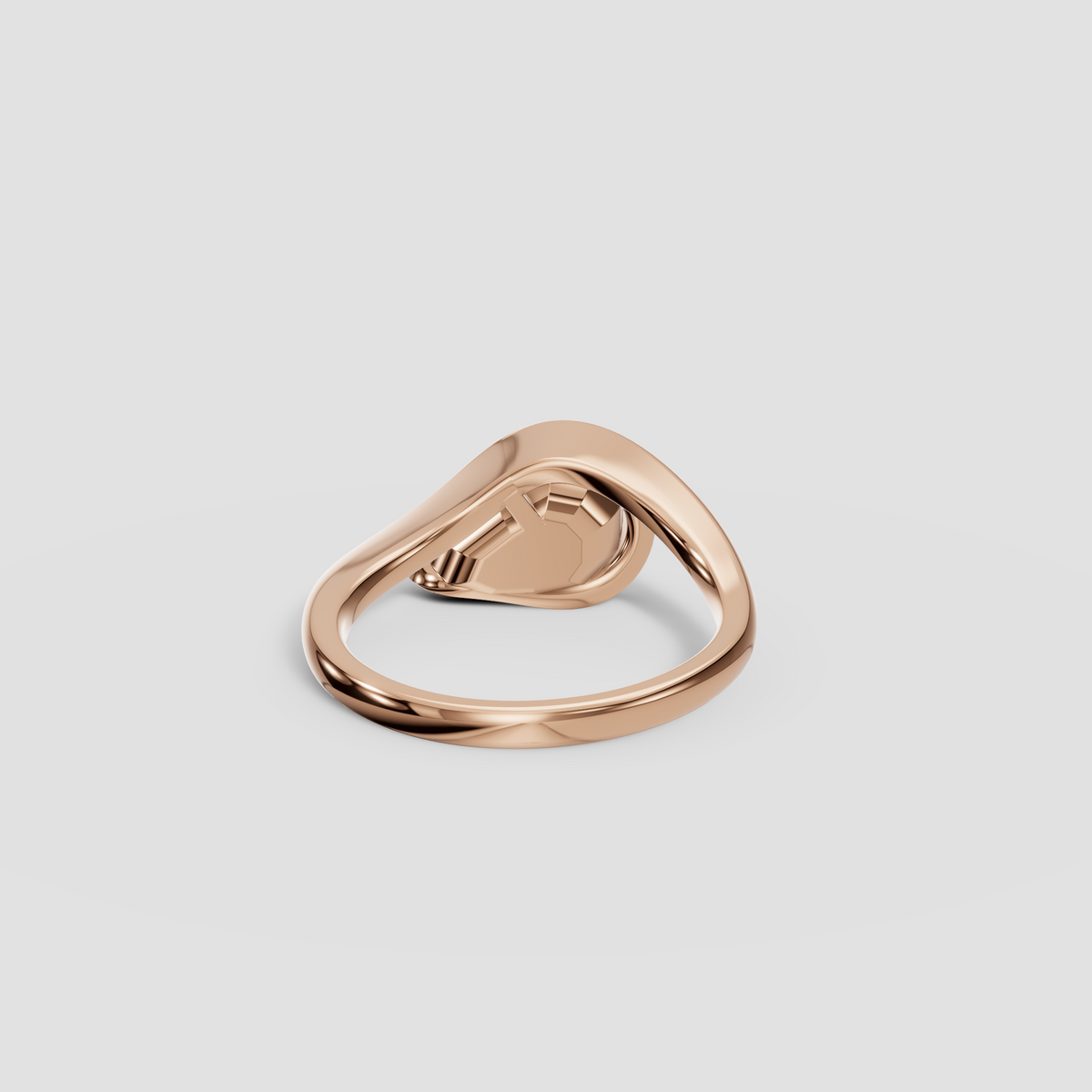 Swirl Bezel Pear Cut Blue Diamond Engagement Ring in 14K Gold