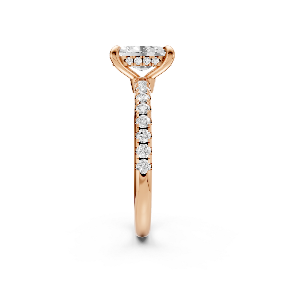 Sienna Oval Diamond Solitaire Engagement Ring in Gold
