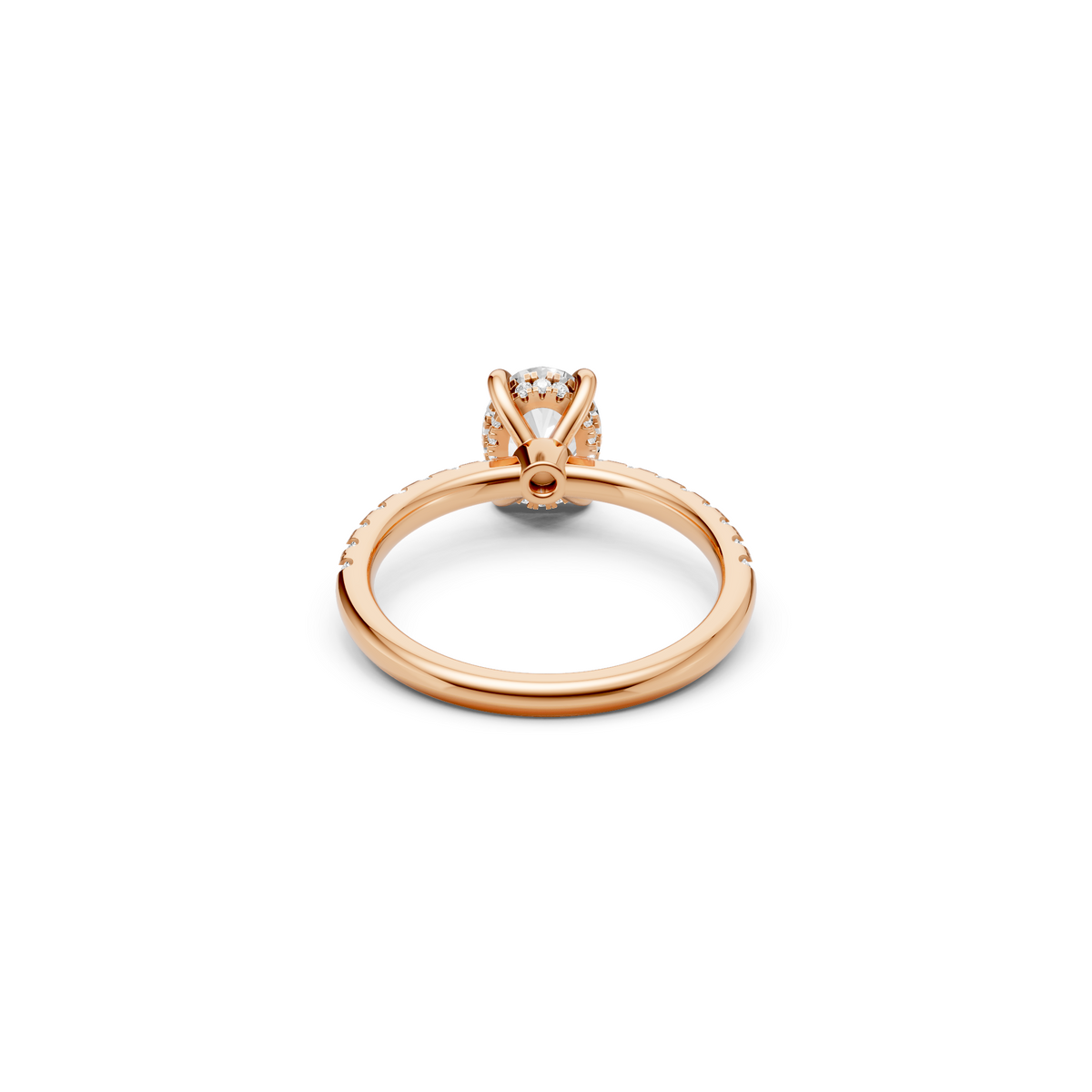 Sienna Oval Diamond Solitaire Engagement Ring in Gold