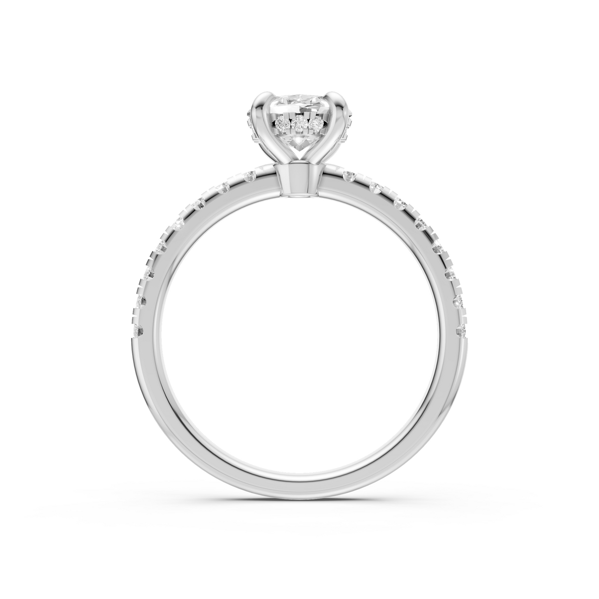 Sienna Oval Diamond Solitaire Engagement Ring in Gold