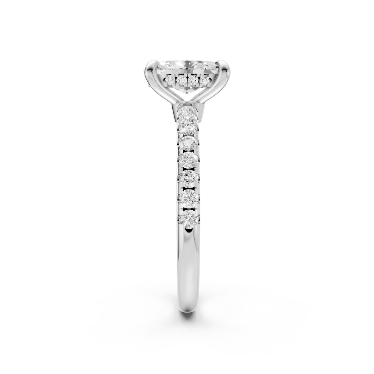Sienna Oval Diamond Solitaire Engagement Ring in Gold