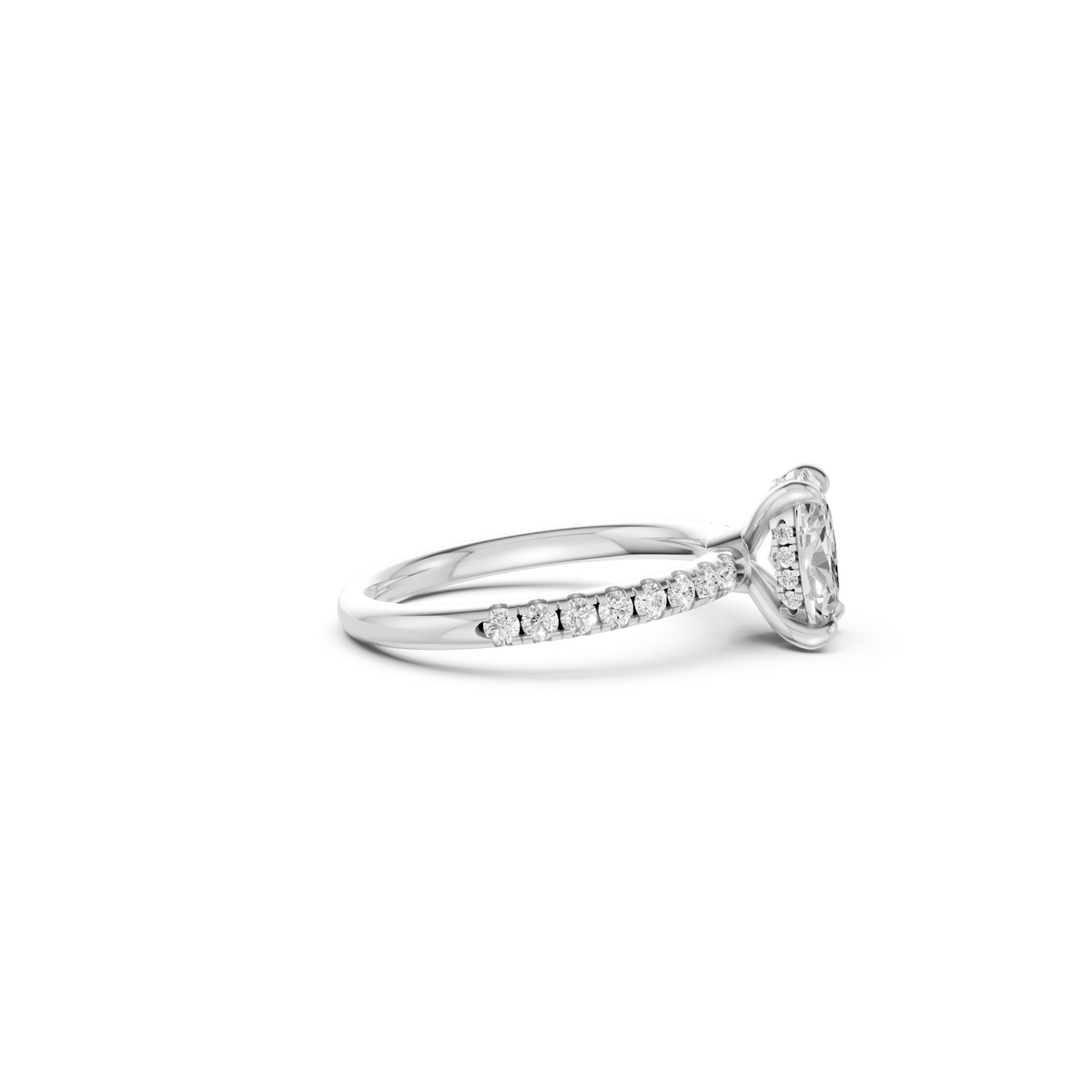Sienna Oval Diamond Solitaire Engagement Ring in Gold