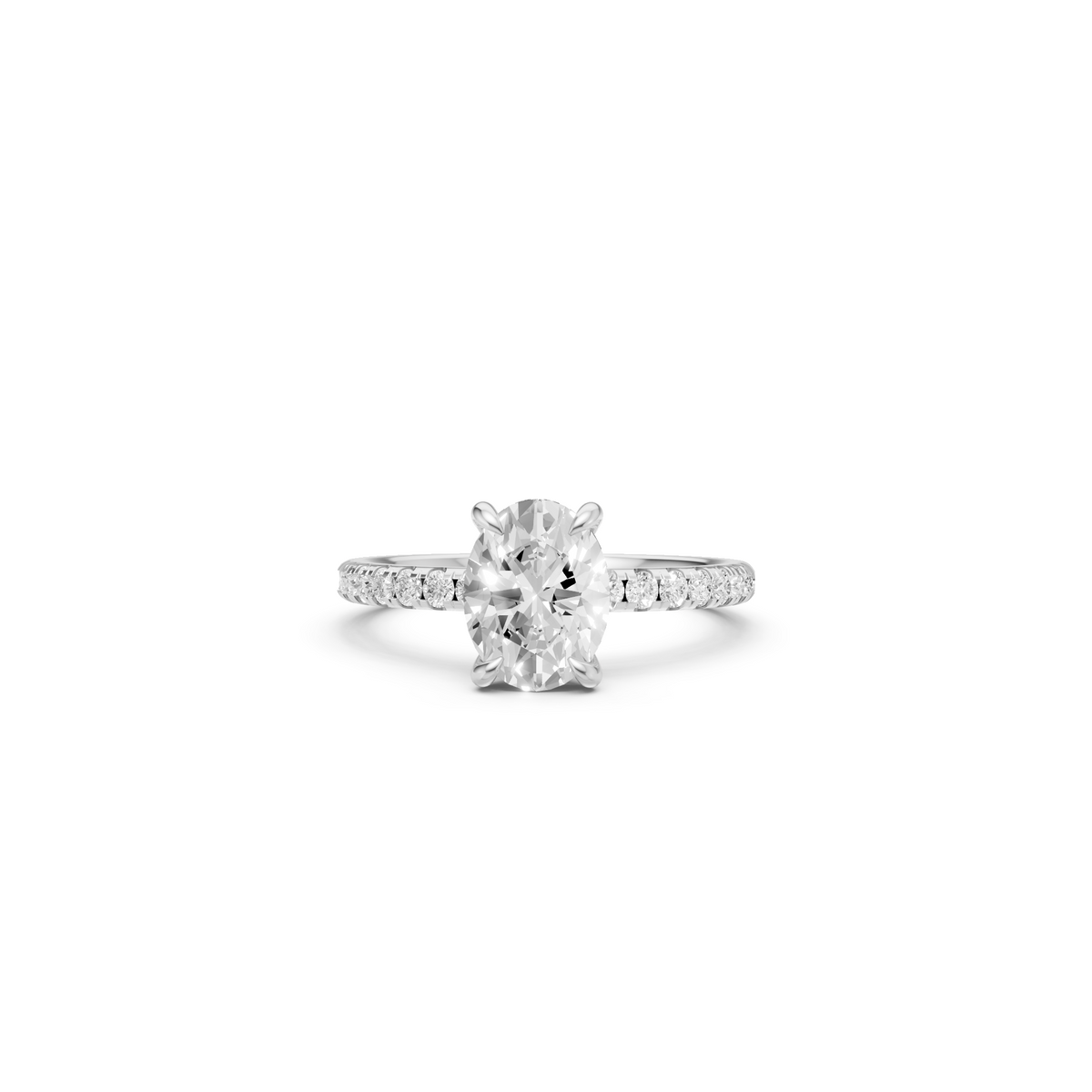 Sienna Oval Diamond Solitaire Engagement Ring in Gold