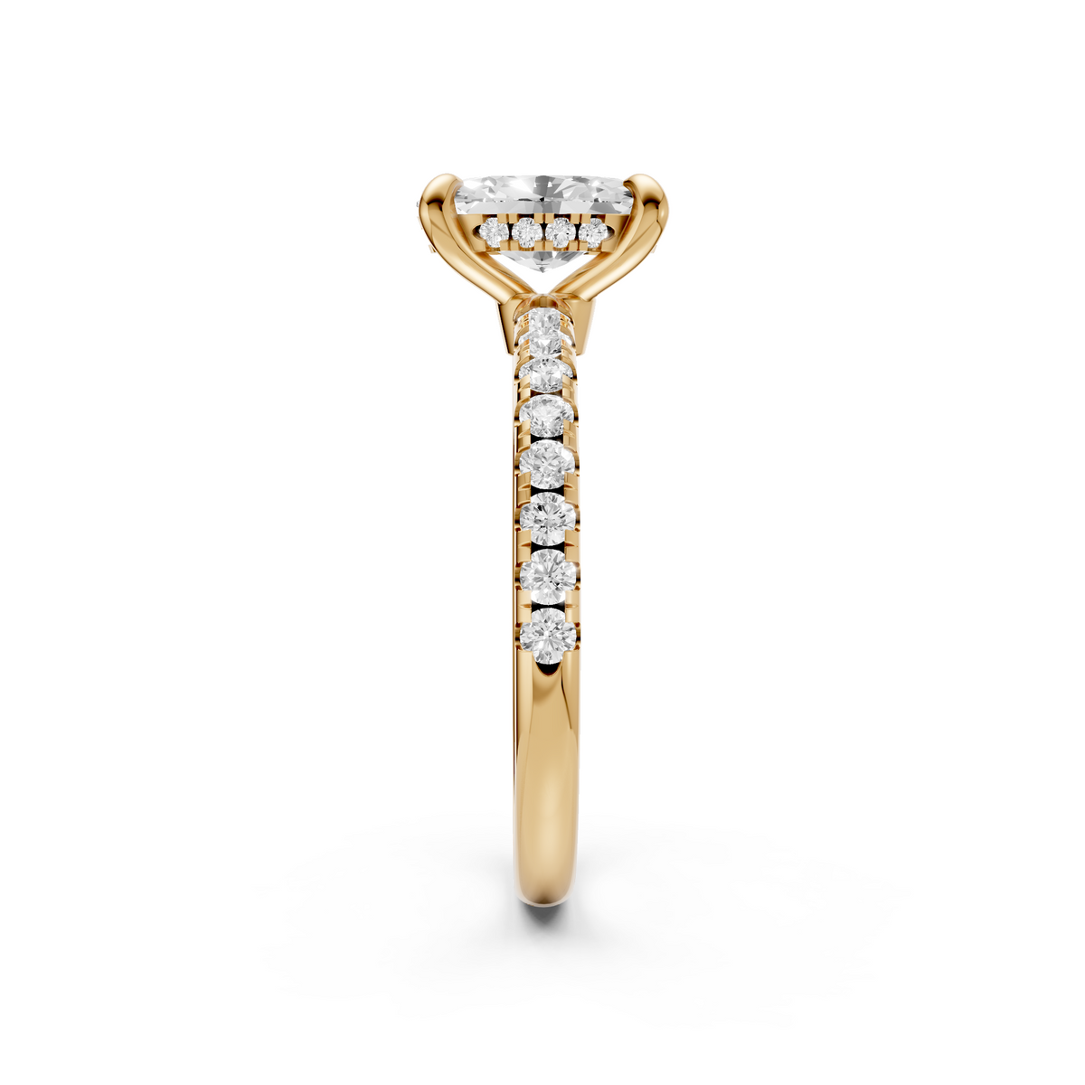 Sienna Oval Diamond Solitaire Engagement Ring in Gold