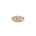 Elara Oval Cut Diamond Three Stone Engagement Ring