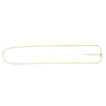 14K Yellow Gold 1.7mm Adjustable Flat Cable Chain Necklace