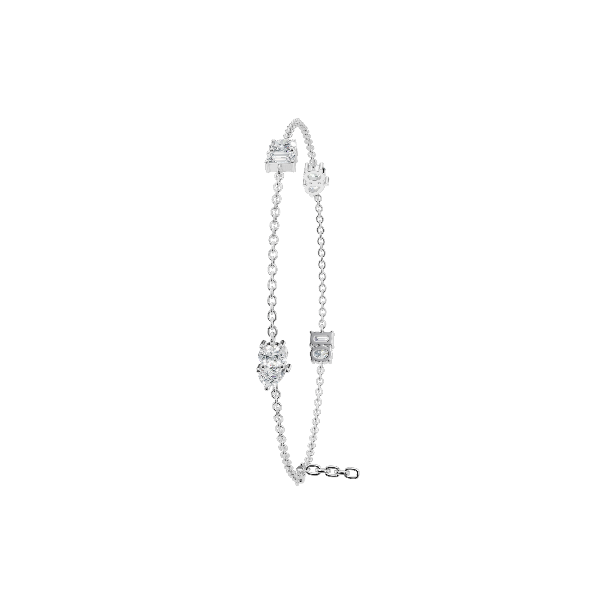 Modern Diamond Gold Chain Bracelet – Wedding Season Jewelry
