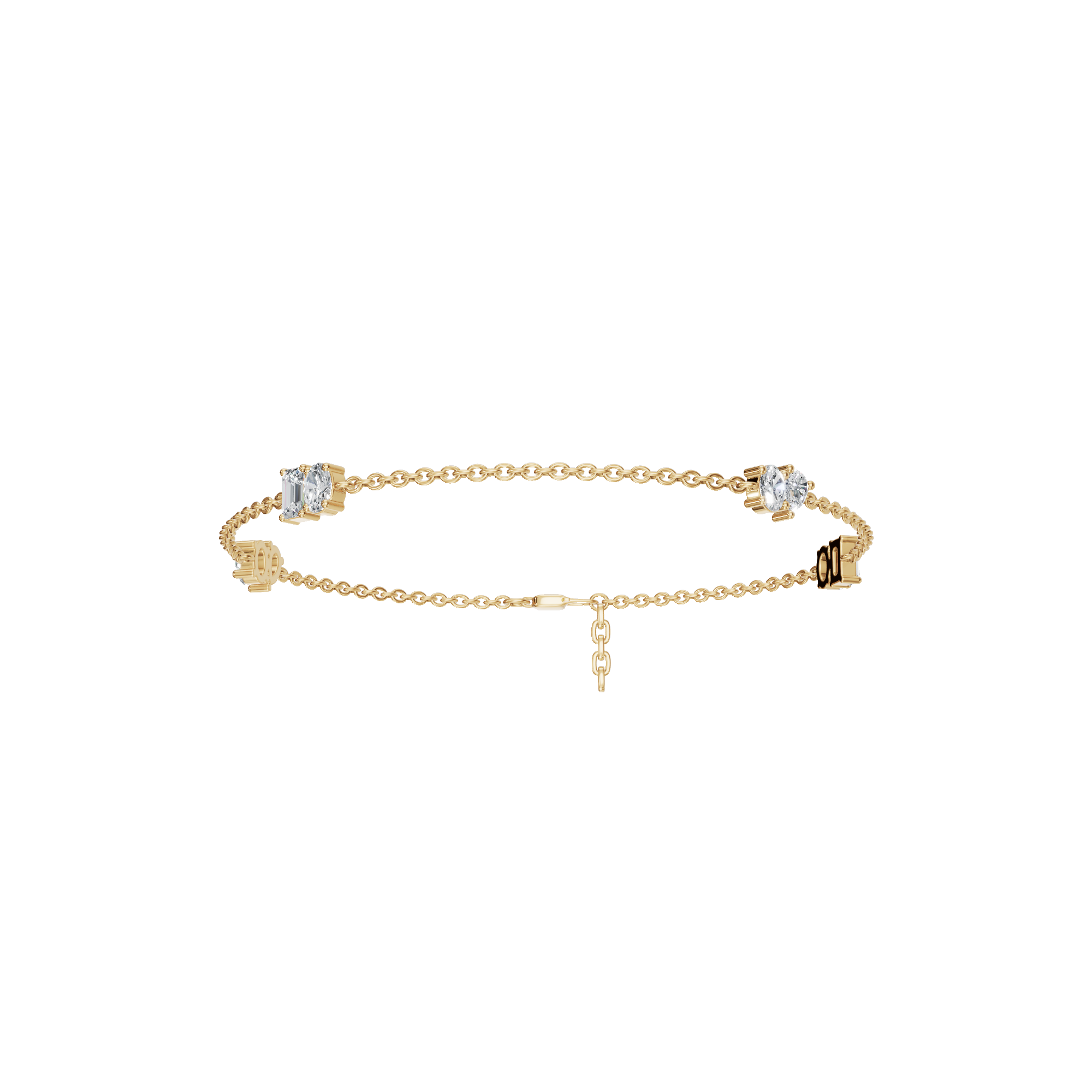 Modern Diamond Gold Chain Bracelet – Wedding Season Jewelry