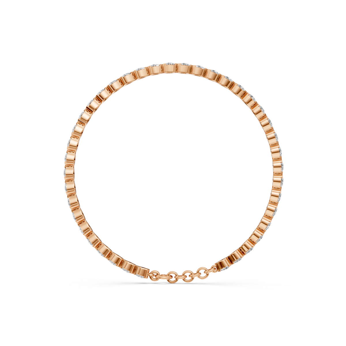Rosalind Pear Cut Diamond Tennis Bracelet