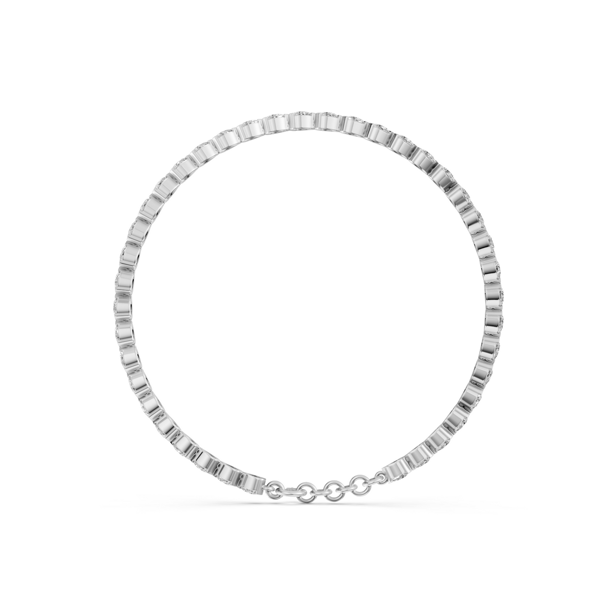 Rosalind Pear Cut Diamond Tennis Bracelet