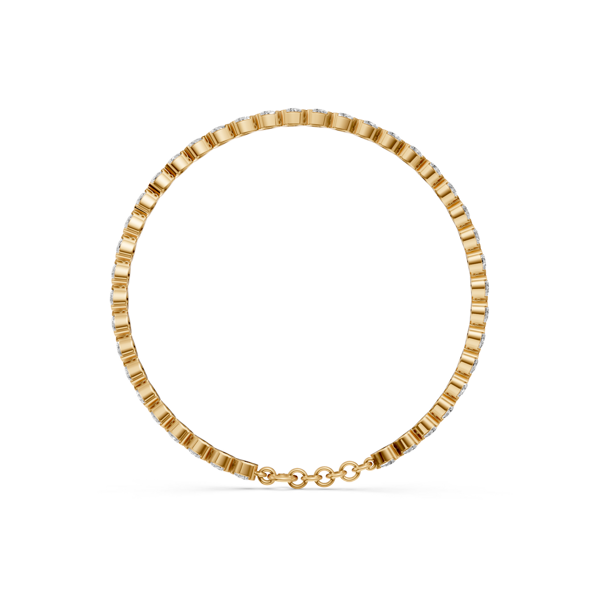 Rosalind Pear Cut Diamond Tennis Bracelet