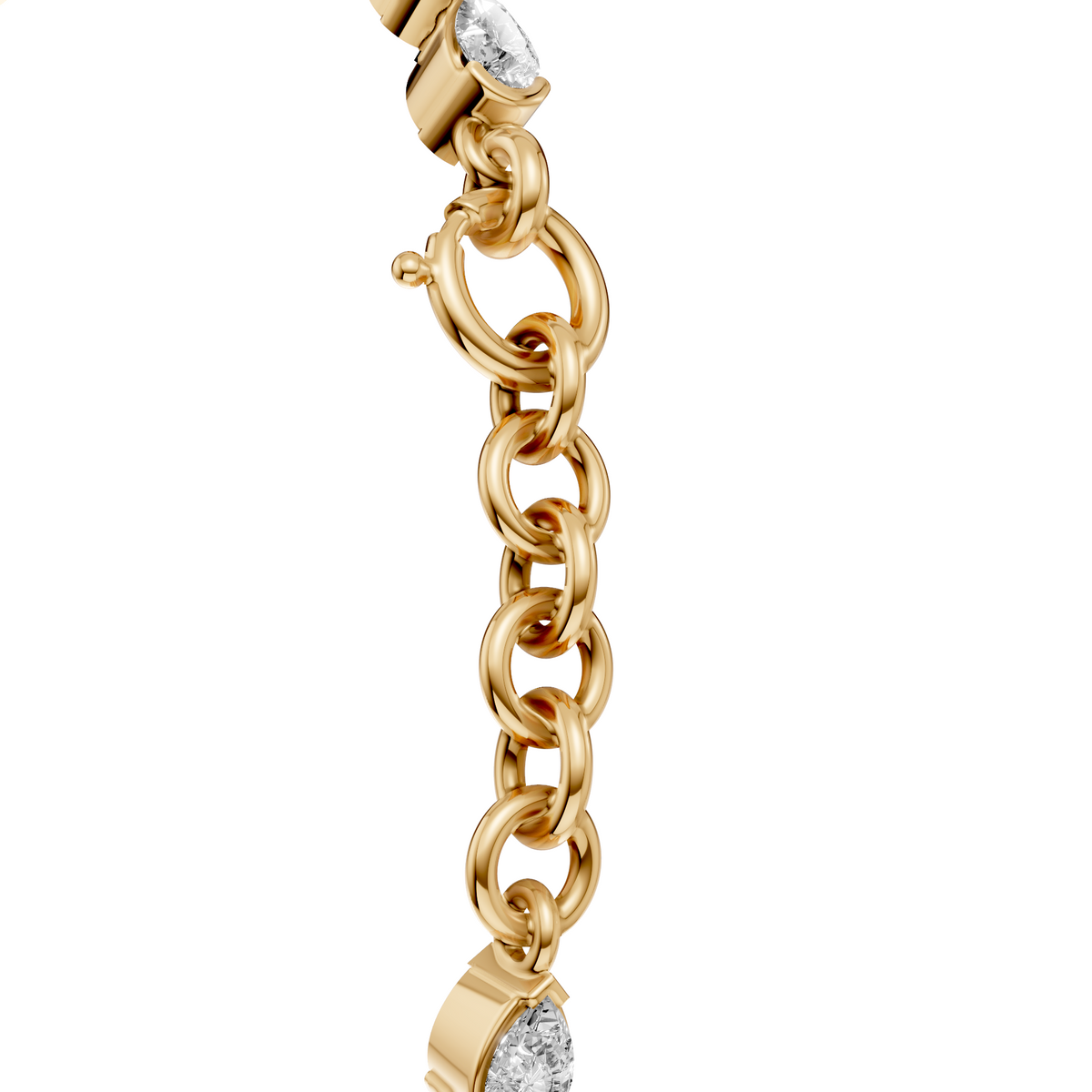 Rosalind Pear Cut Diamond Tennis Bracelet