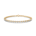 Rosalind Pear Cut Diamond Tennis Bracelet