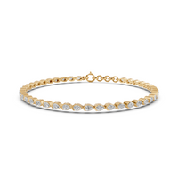 Rosalind Pear Cut Diamond Tennis Bracelet