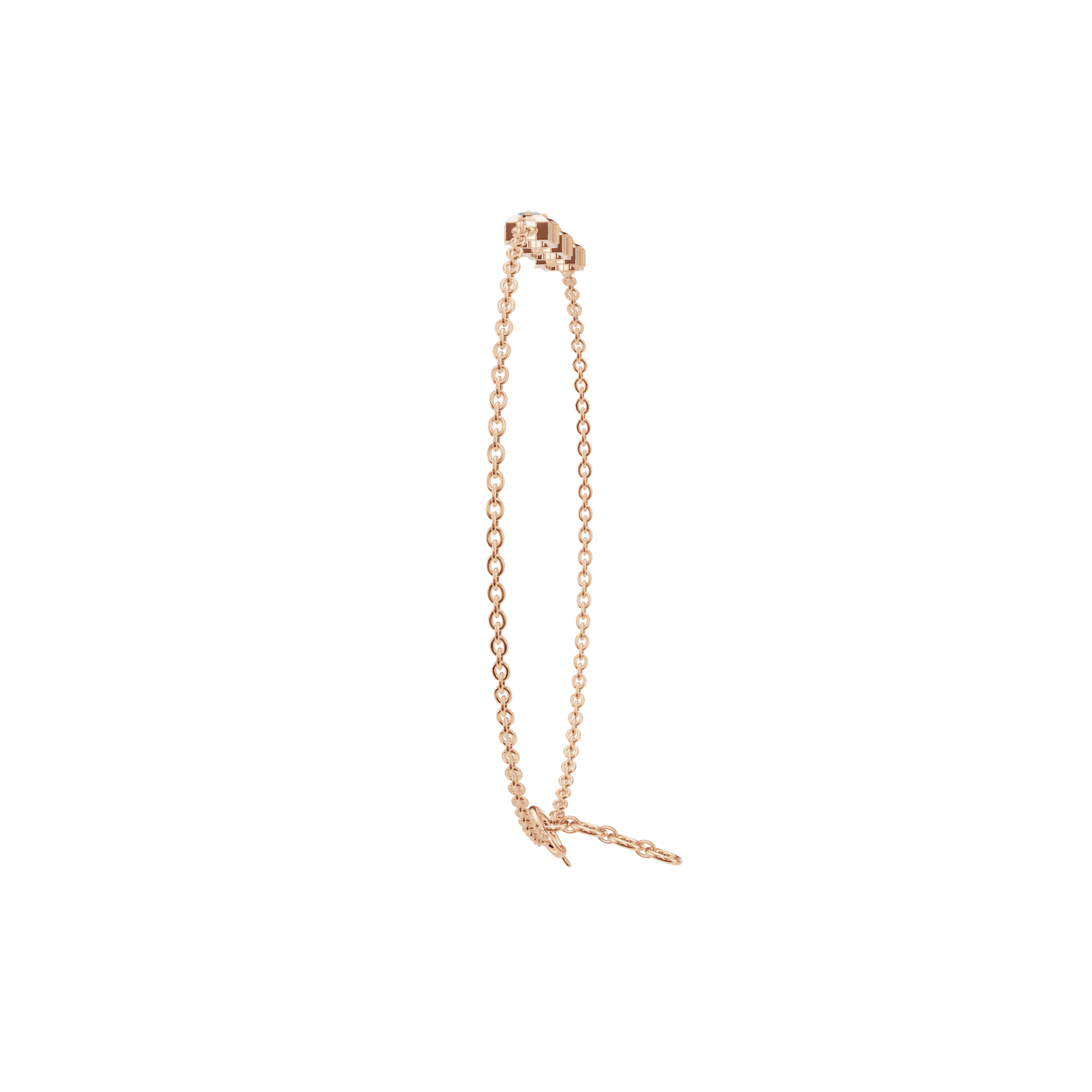 3.35 CTW Marquise Shape Diamond Link Bracelet in Solid Gold