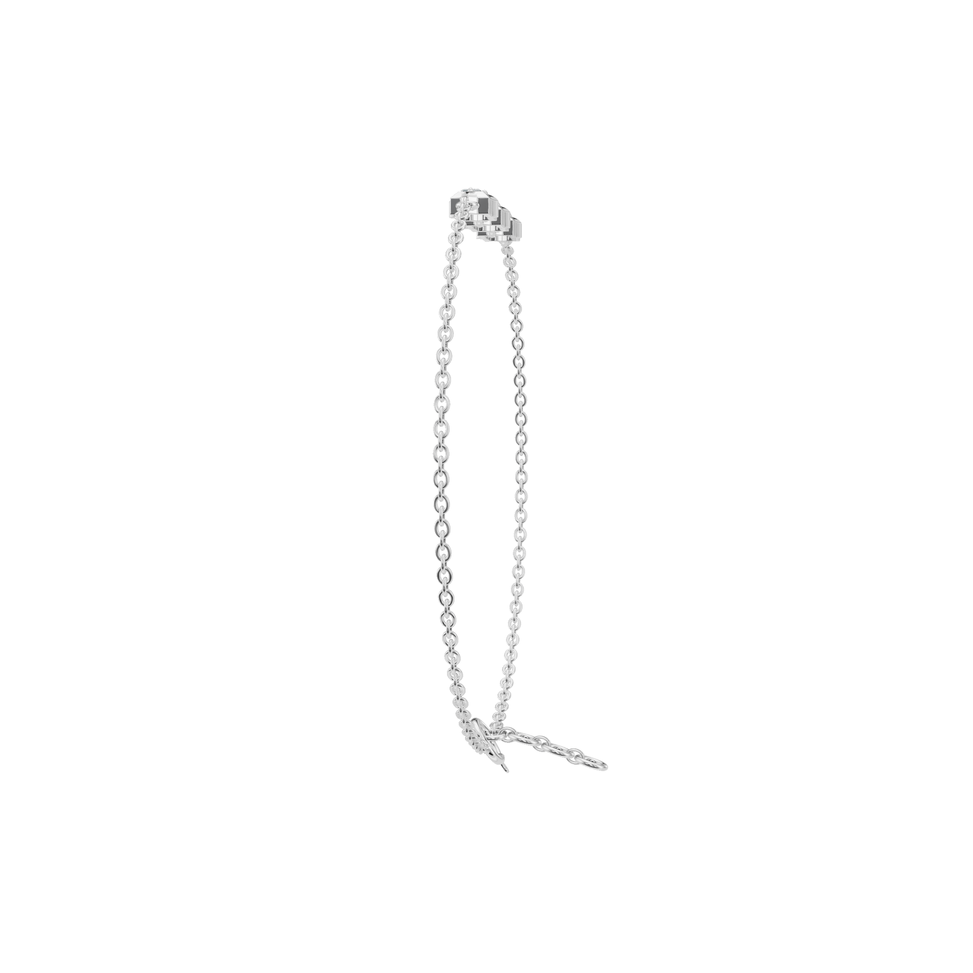 3.35 CTW Marquise Shape Diamond Link Bracelet in Solid Gold