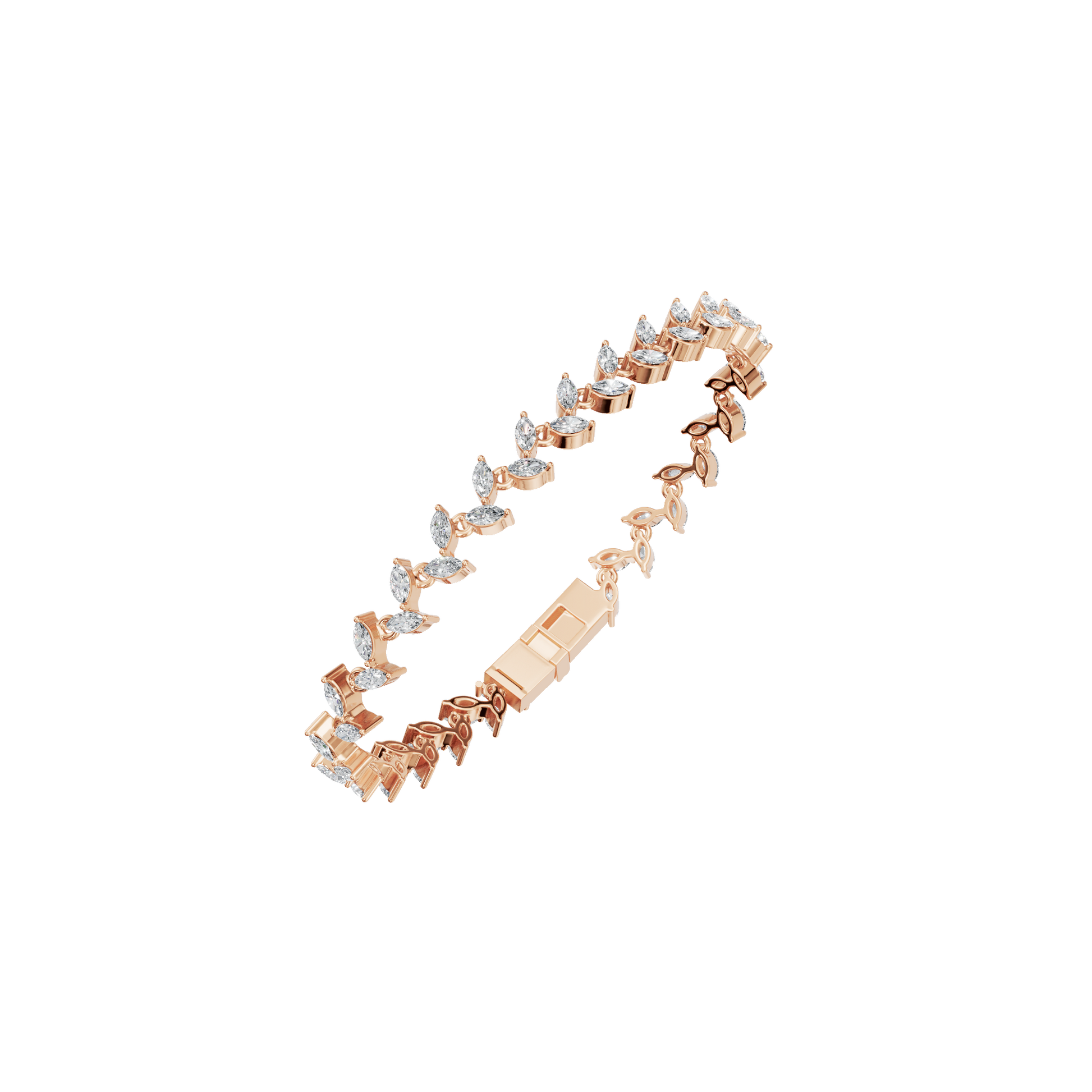 Marquise Allure Lab Grown Diamond Bracelet