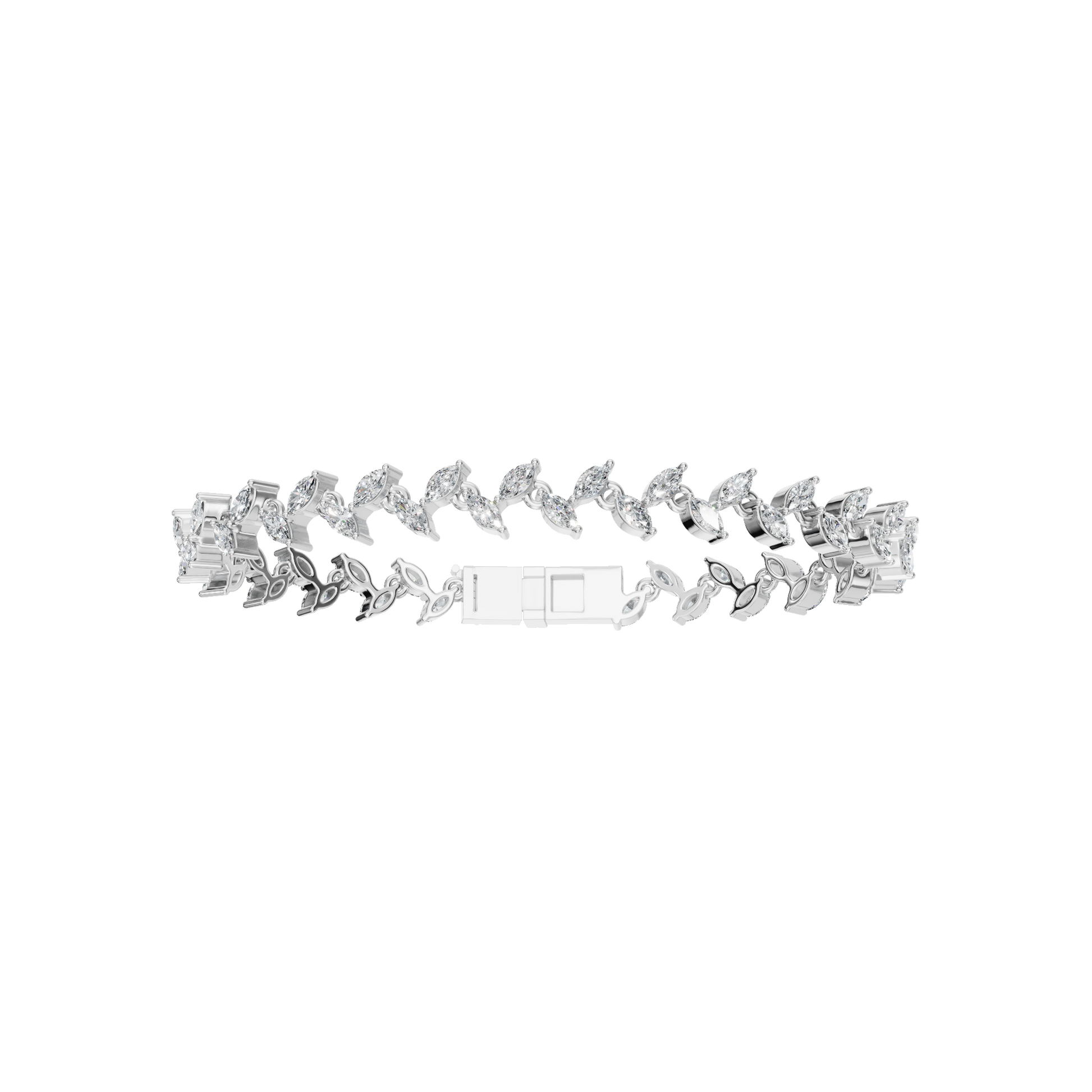 Marquise Allure Lab Grown Diamond Bracelet