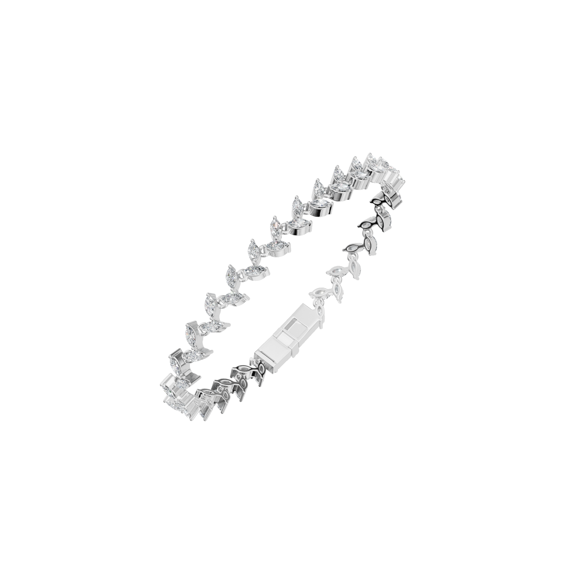 Marquise Allure Lab Grown Diamond Bracelet