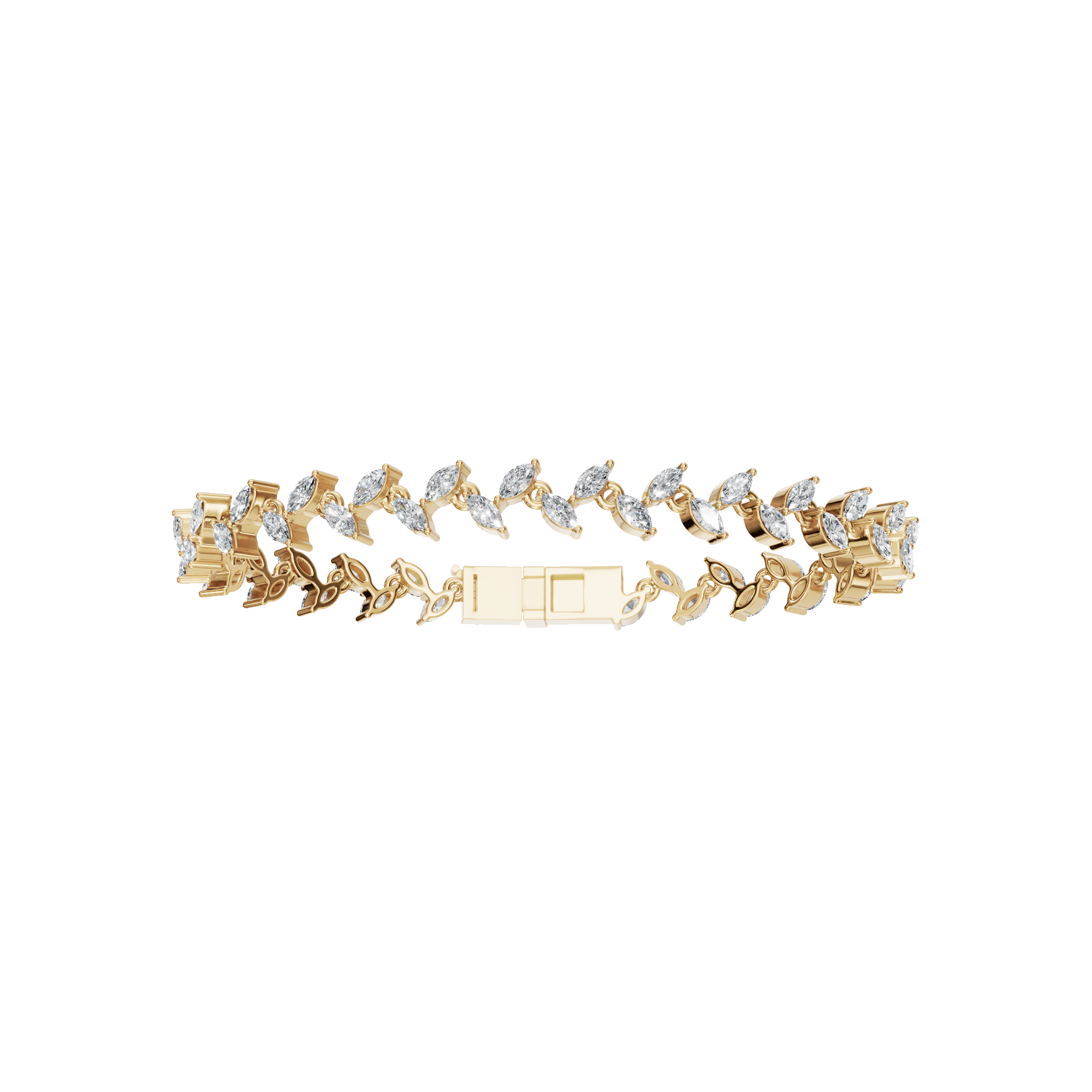 Marquise Allure Lab Grown Diamond Bracelet