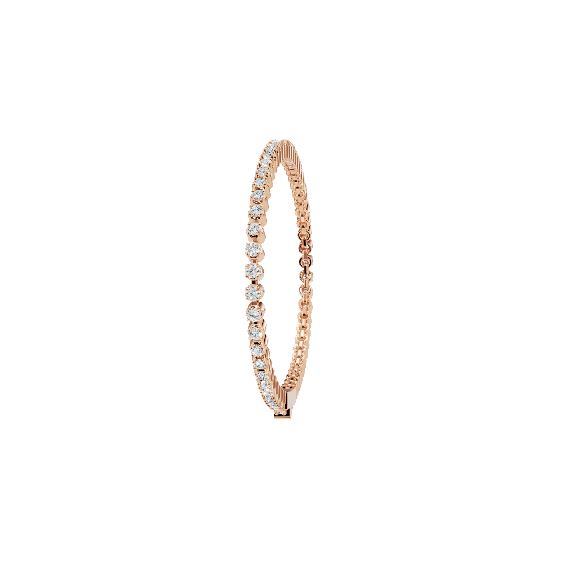 Fine Round Diamond Tennis Bracelet for Daily Wear